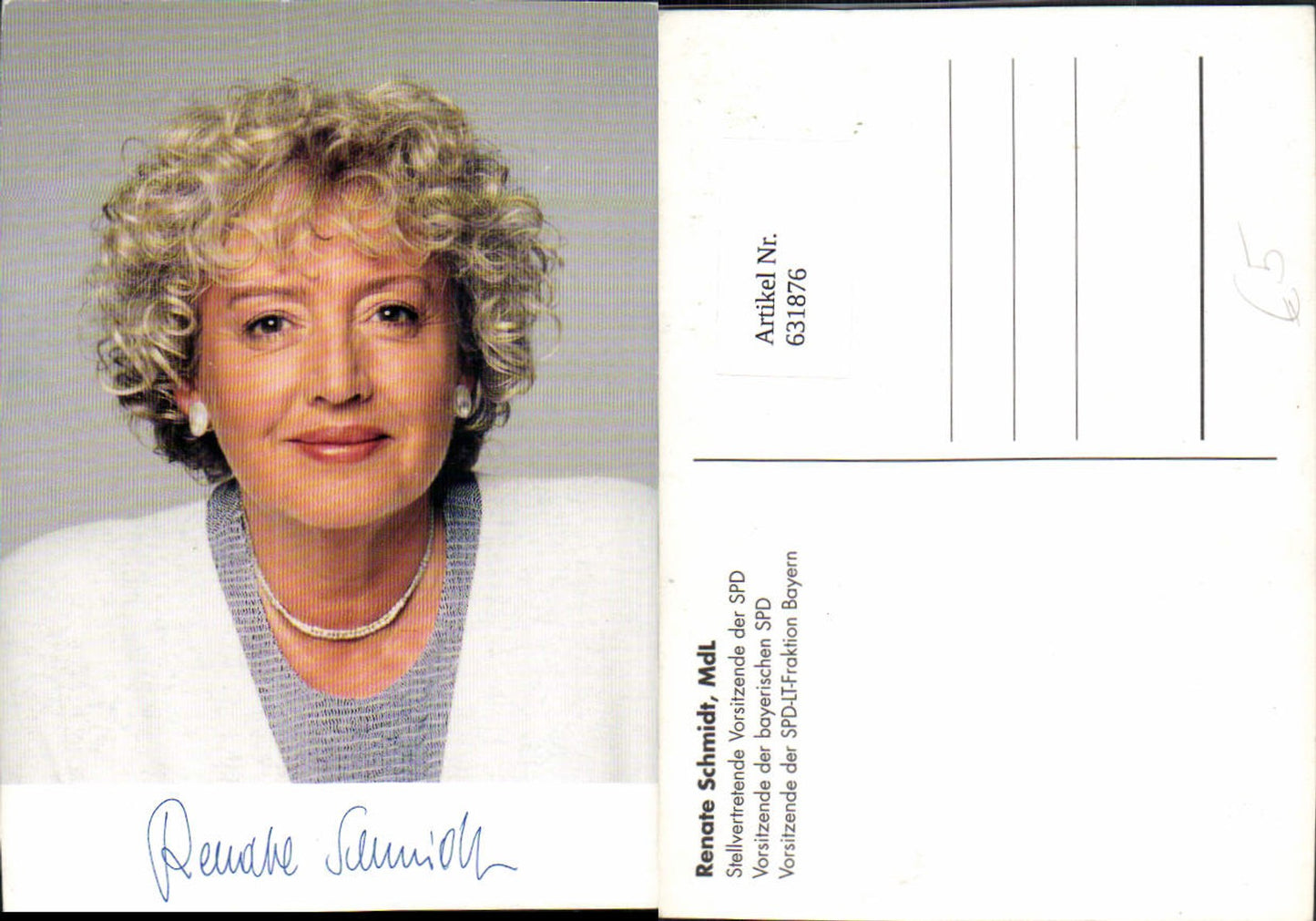 631876,Renate Schmidt SPD Bayern Politik