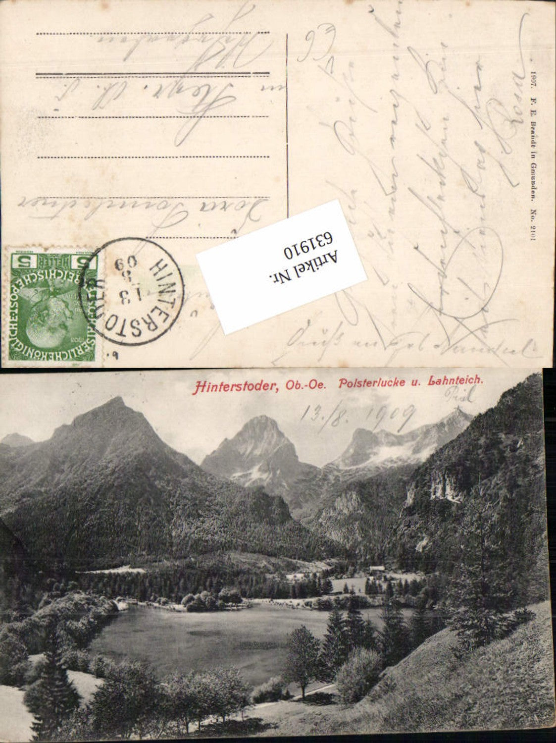 631910,Hinterstoder Polsterlucke m. Lahnteich pub Brandt 2101