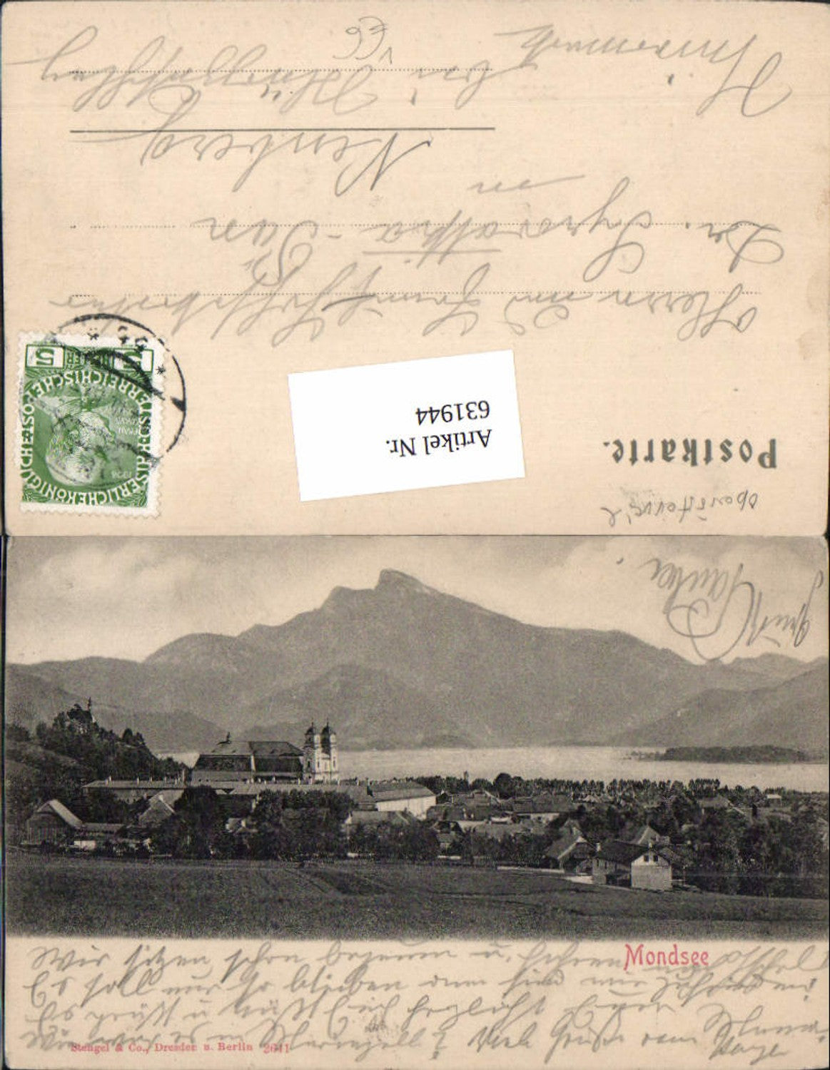 631944,Mondsee 1900 pub Stengel & Co. 2641