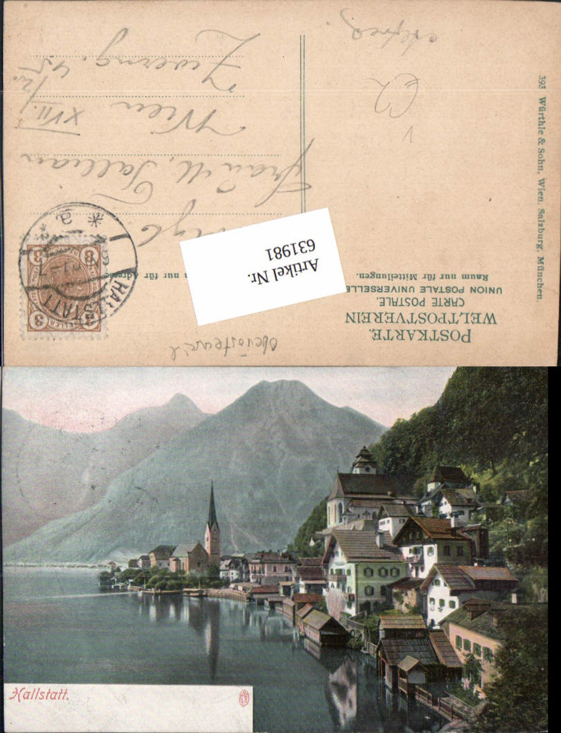 631981,Hallstatt am Hallstättersee pub Würthle & Sohn 393