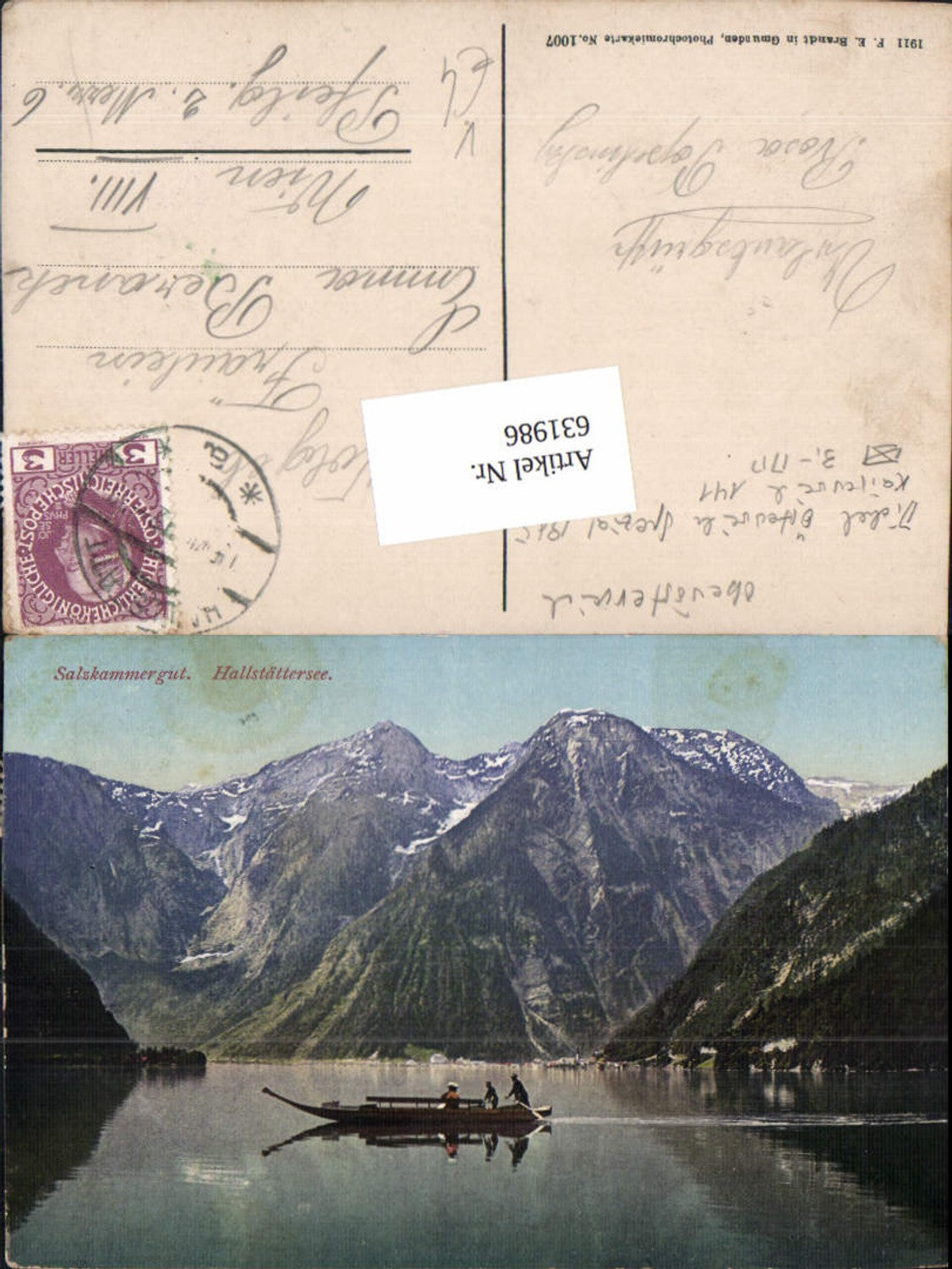 631986,Hallstatt am Hallstättersee Boot am See pub Brandt 1007