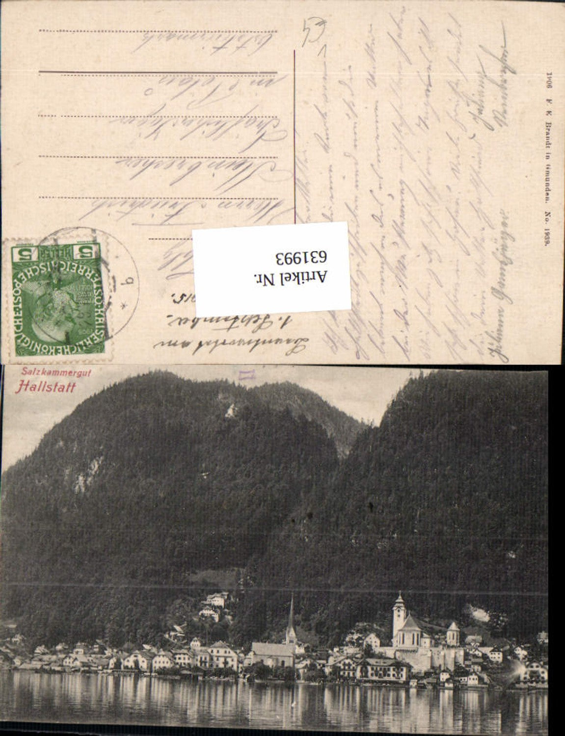 631993,Hallstatt am Hallstättersee Salzkammergut pub Brandt 1939