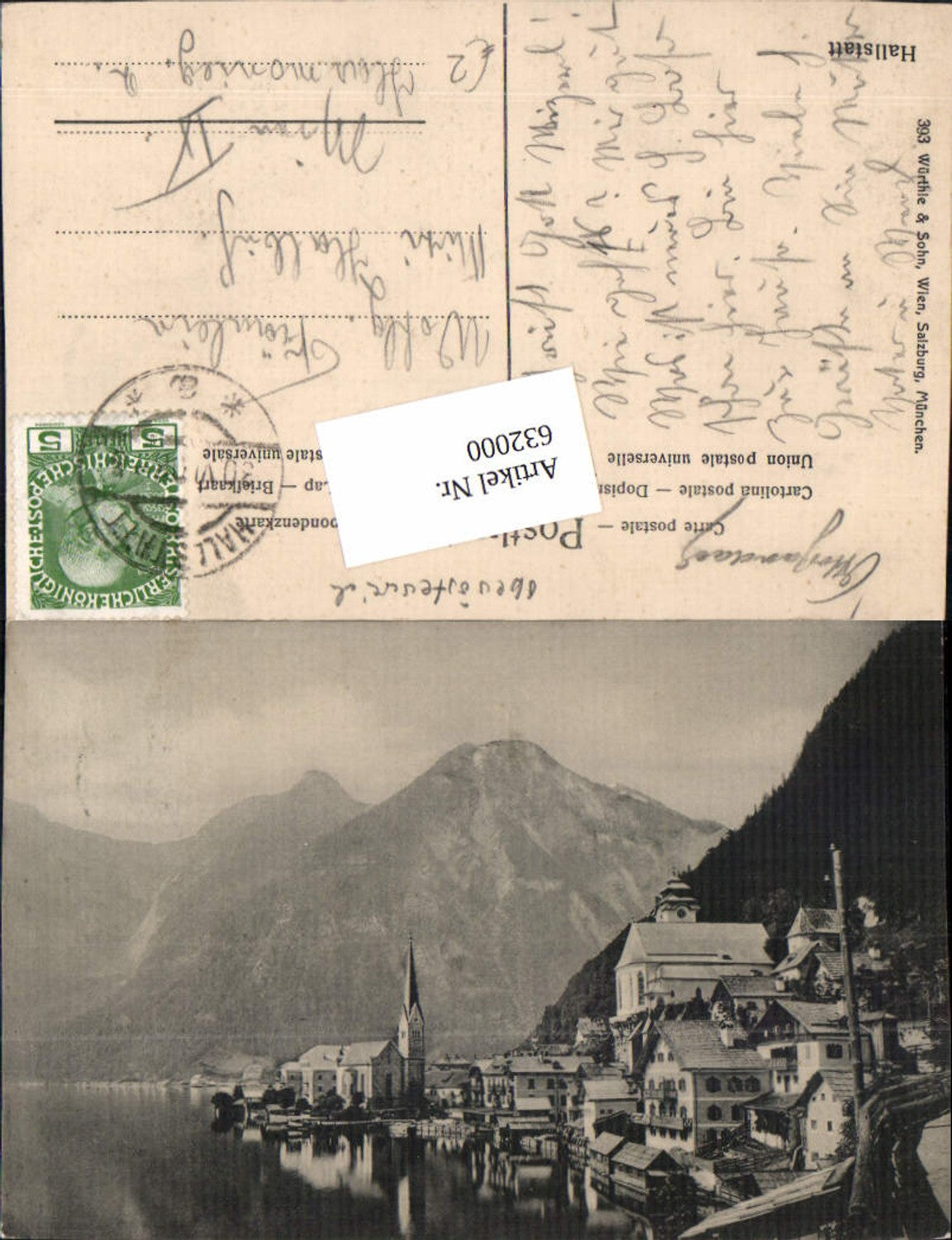 632000,Hallstatt am Hallstättersee pub Würthle & Sohn 393