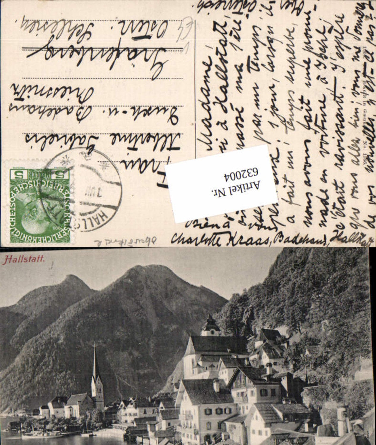 632004,Hallstatt am Hallstättersee pub Brandt 1586