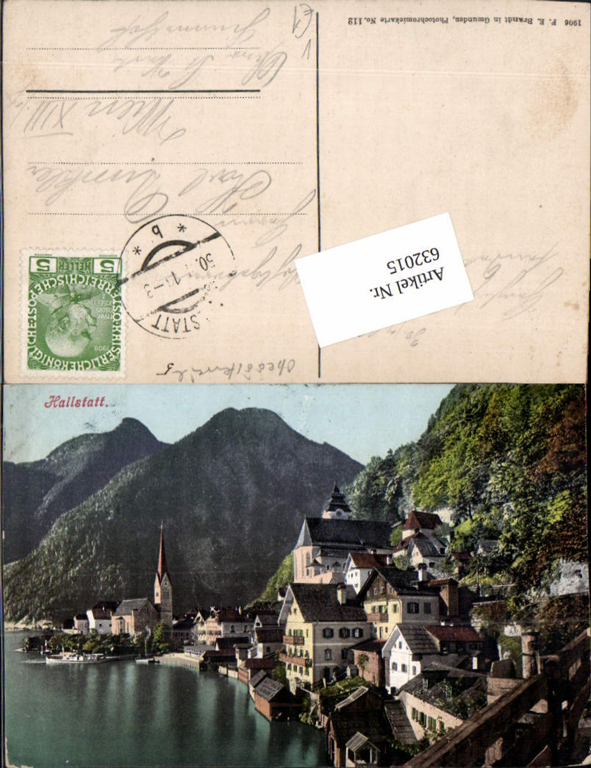 632015,Hallstatt am Hallstättersee pub Brandt 112