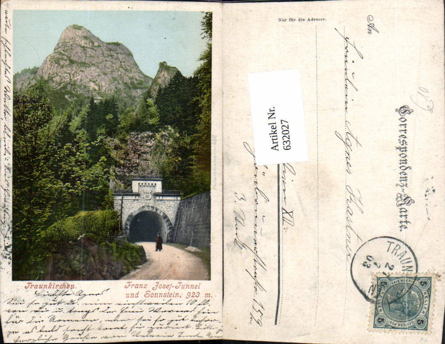 632027,Traunkirchen am Traunsee Franz Josef Tunnel Sonnstein pub Brandt 406