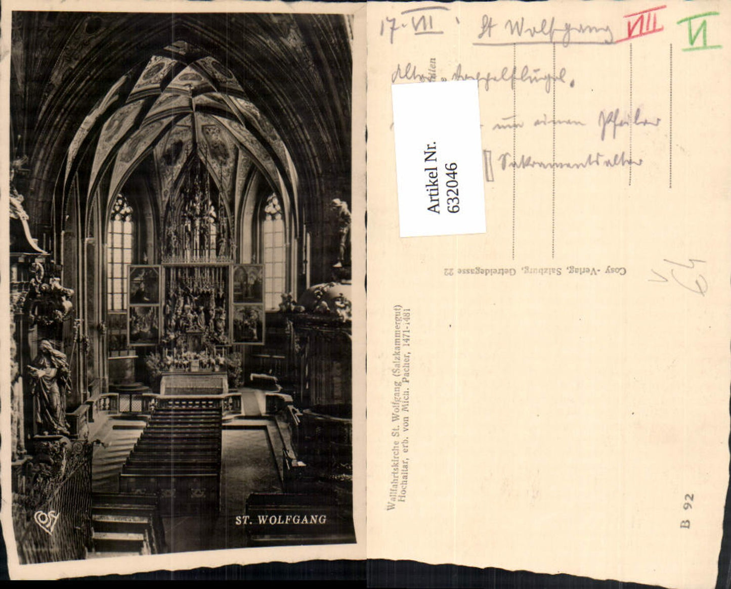 632046,St. Wolfgang am Wolfgangsee Kirche pub Cosy B 92