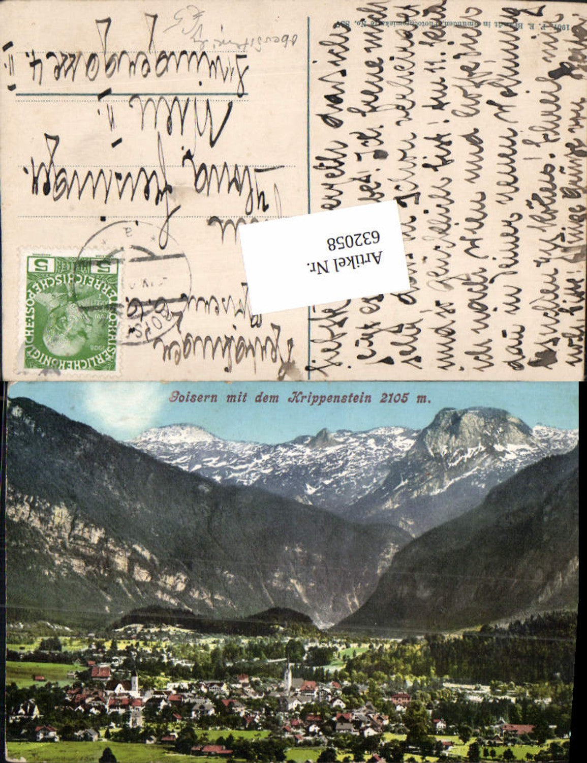 632058,Goisern m. Krippenstein pub Brandt 857