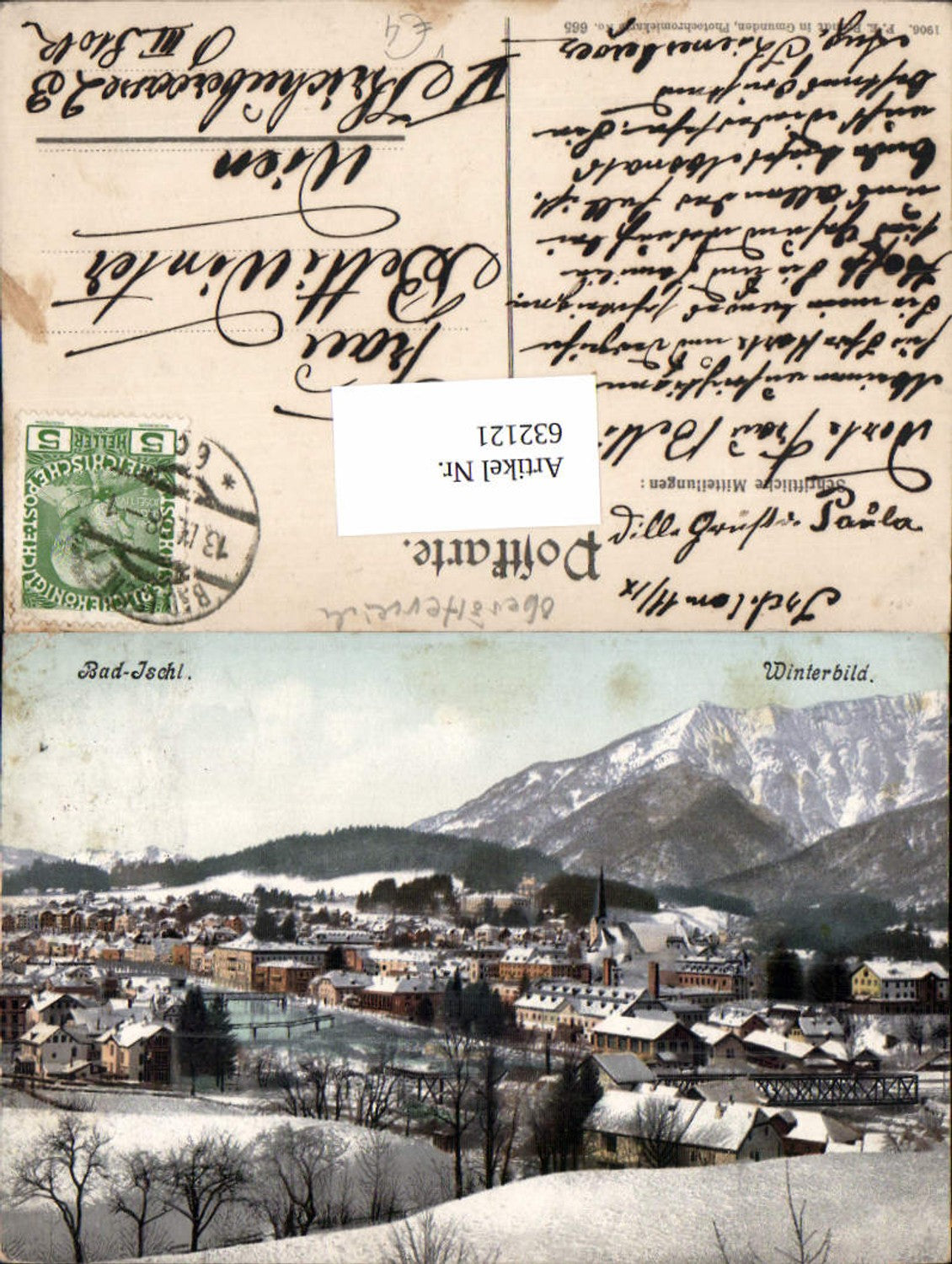 632121,Bad Ischl Winterbild pub Brandt 665