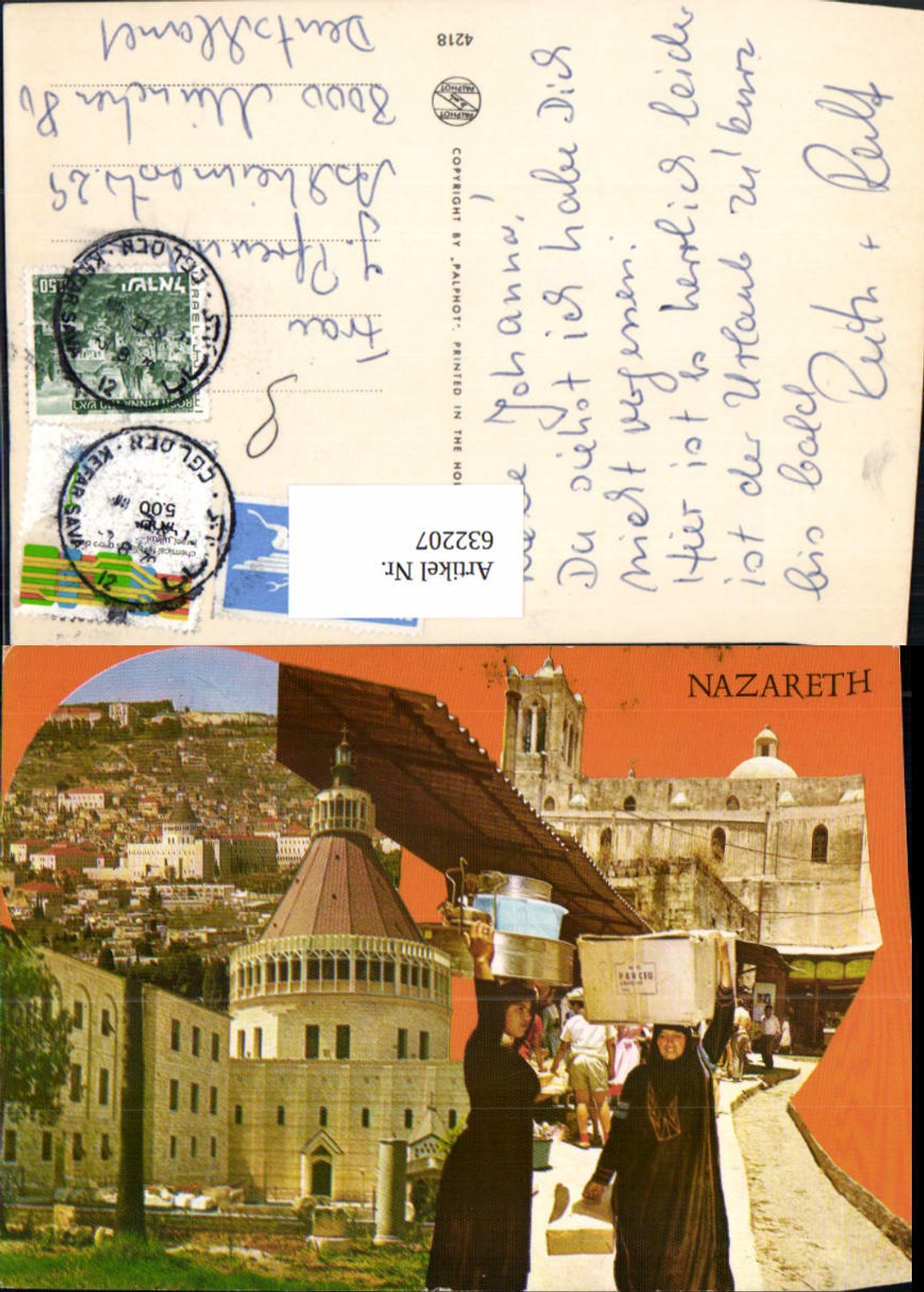 632207,Mehrbild Ak Nazareth Frauen Volkstypen