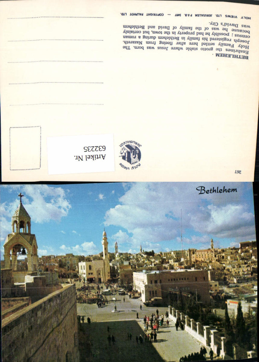 632235,Bethlehem Enshrines the grotto stable where Jesus war born