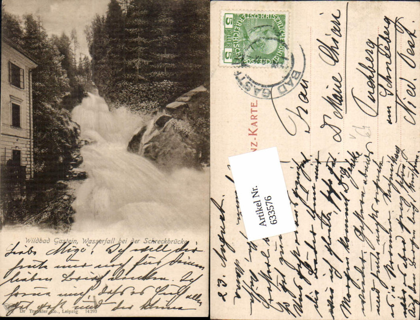 633576, Bad Gastein, Schreckbrücke, Dr. Trenkler pub, 14293