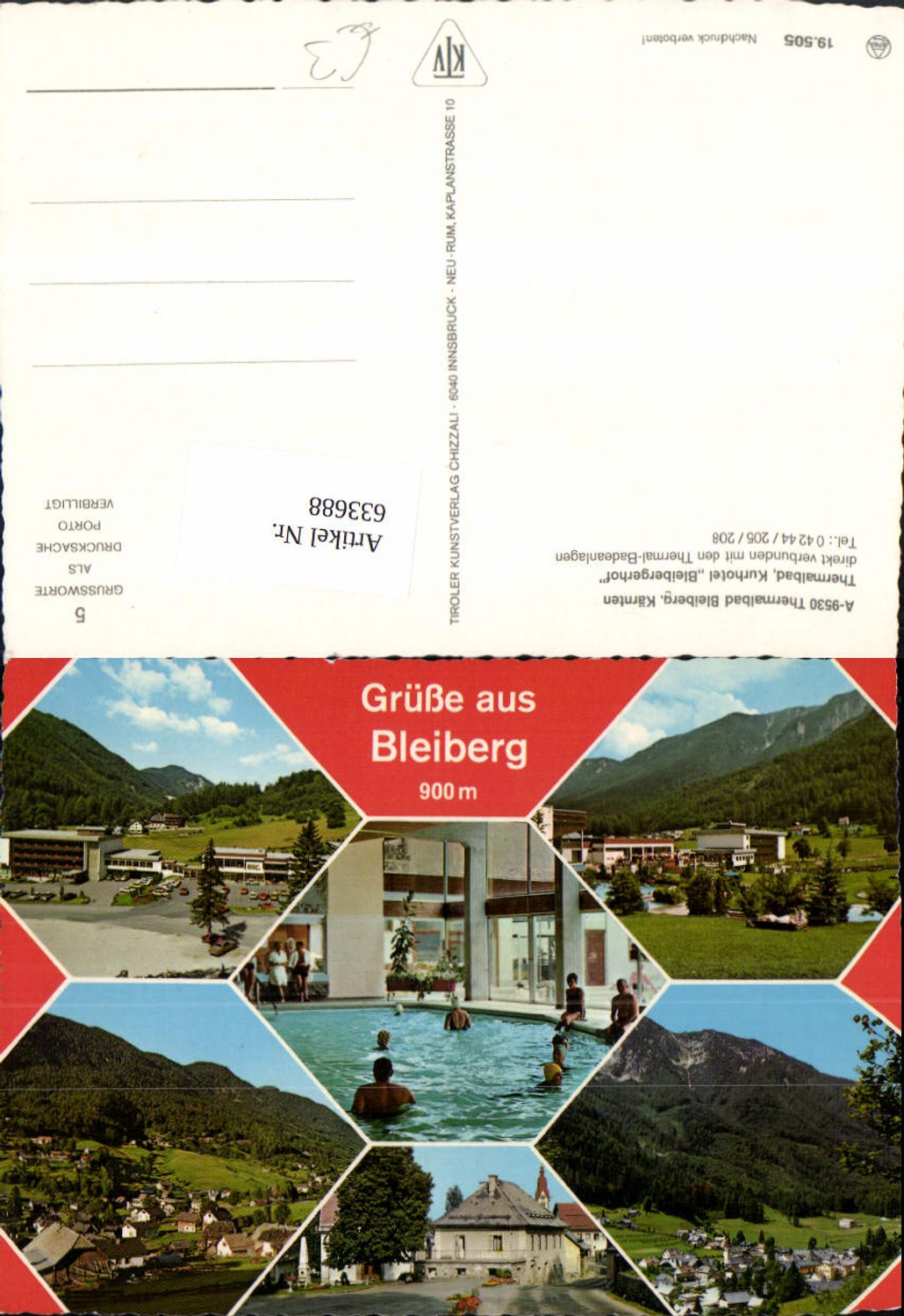 633688,Mehrbild Ak Bad Bleiberg Thermalbad Kurhotel Bleibergerhof