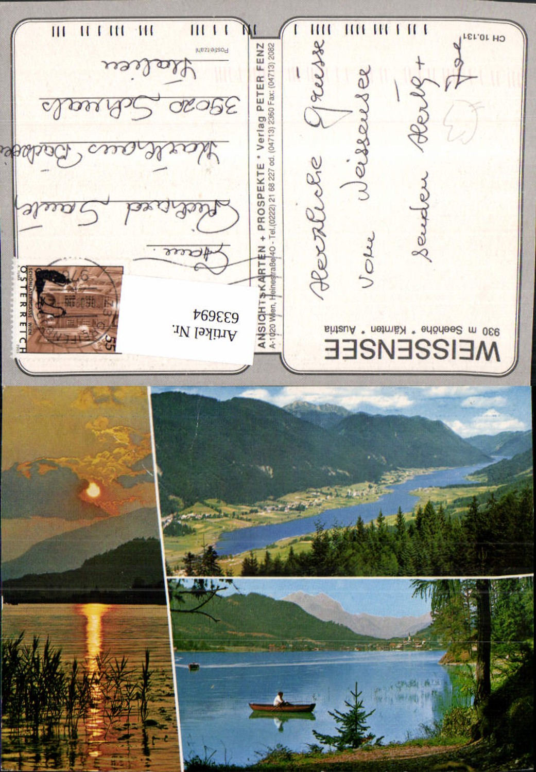 633694,Mehrbild Ak Weissensee