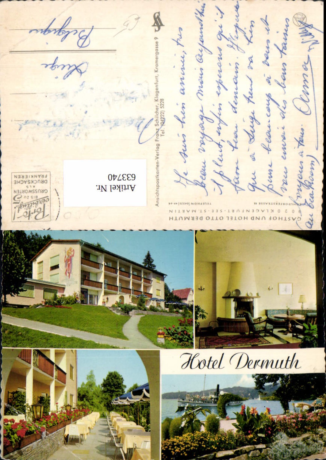 633740,Mehrbild Ak Klagenfurt Gasthof u. Hotel Dermuth
