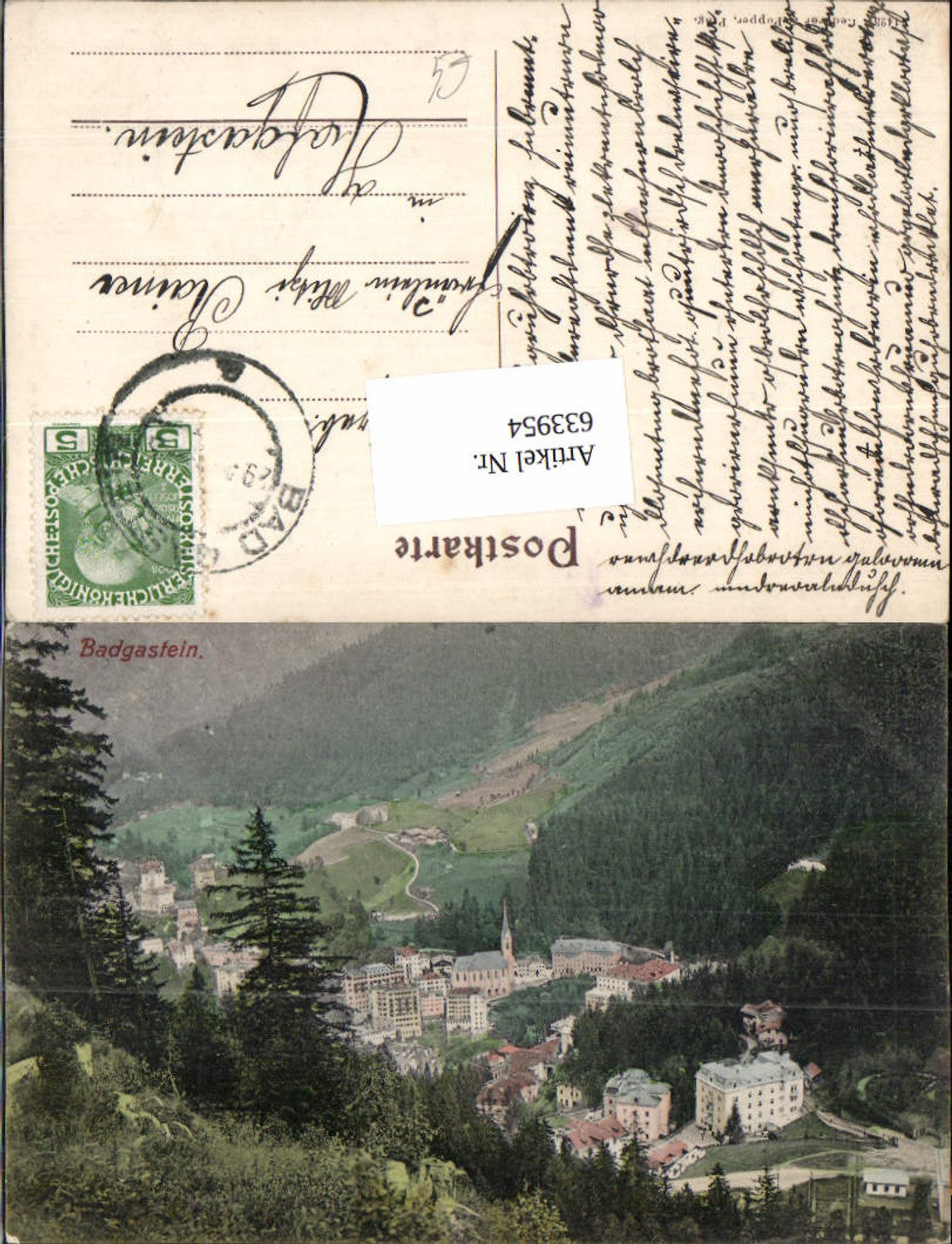 633954, Bad Gastein Badgastein Total pub Lederer & Popper 1423
