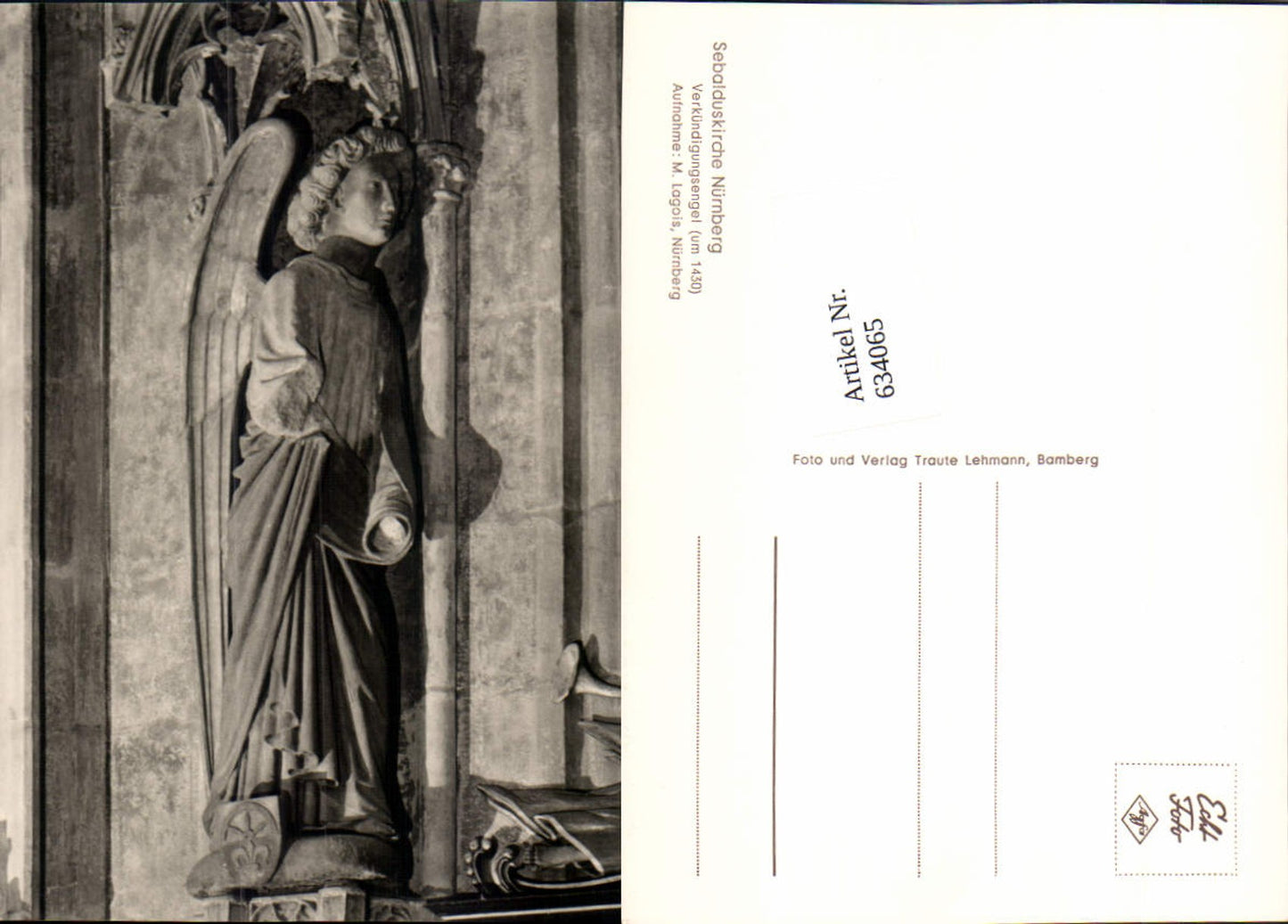 634065,Nürnberg Sebalduskirche Aufnahme M. Lagois