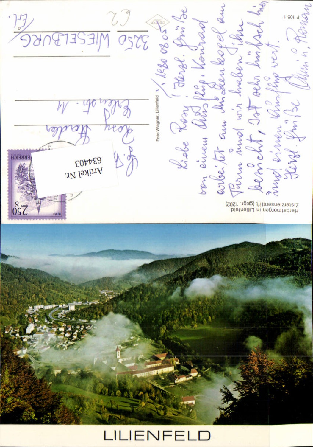 634403,Fliegeraufnahme Lilienfeld Luftbild