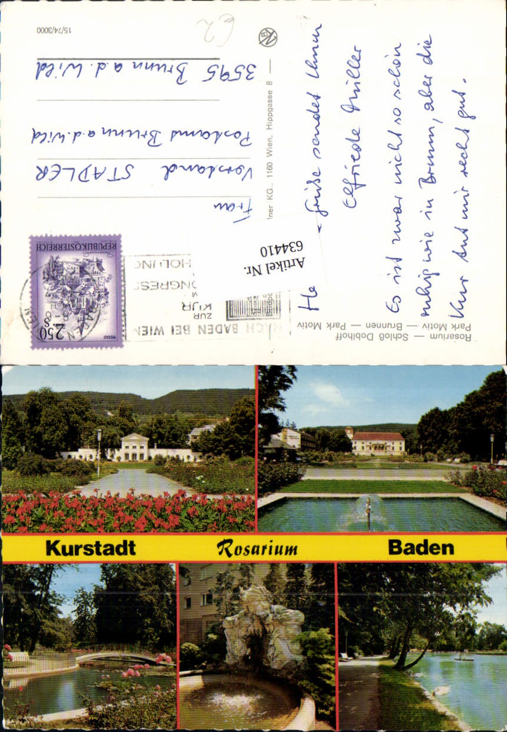 634410,Baden b. Wien Rosarium