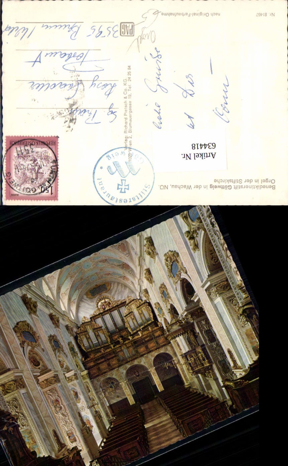 634418,Göttweig in der Wachau Orgel