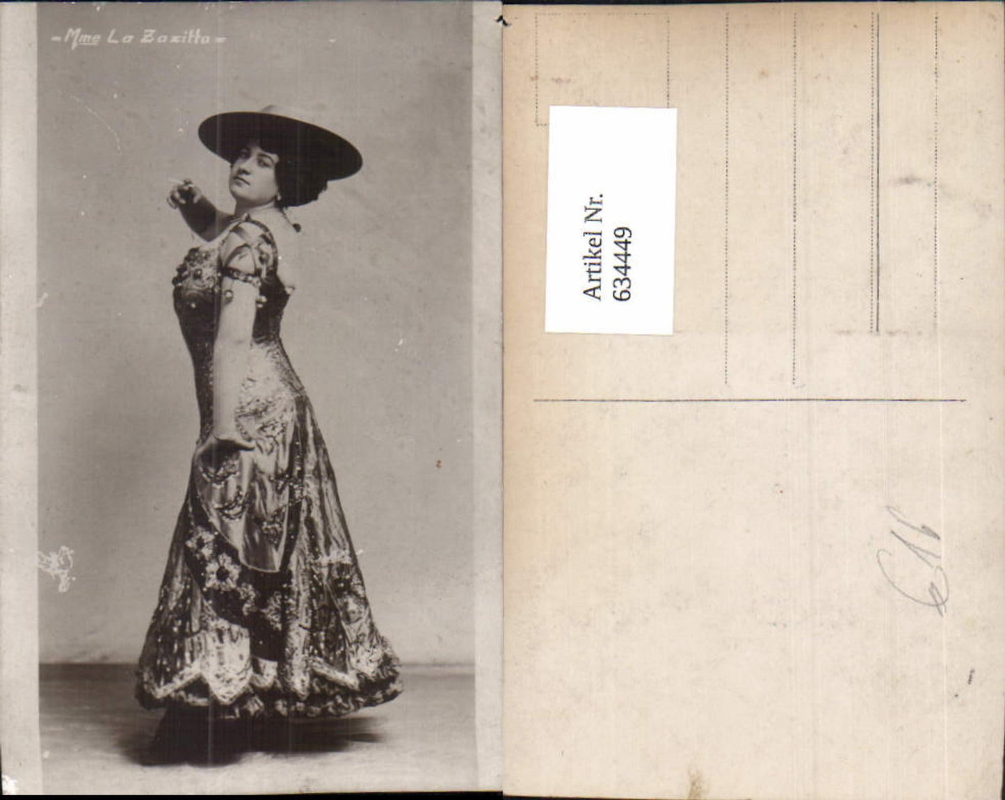 634449,Mme. La Zazitta Frau Kleid Erotik Raucht rauchen Emanzipation