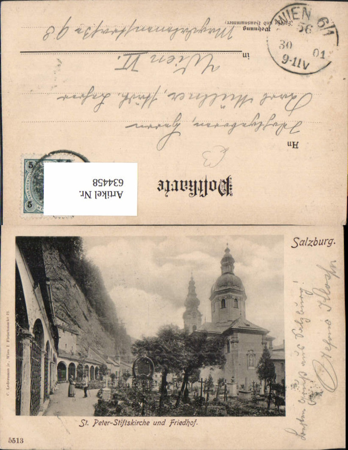 634458,Salzburg St Peter Stiftskirche u. Friedhof Kirche Gräber