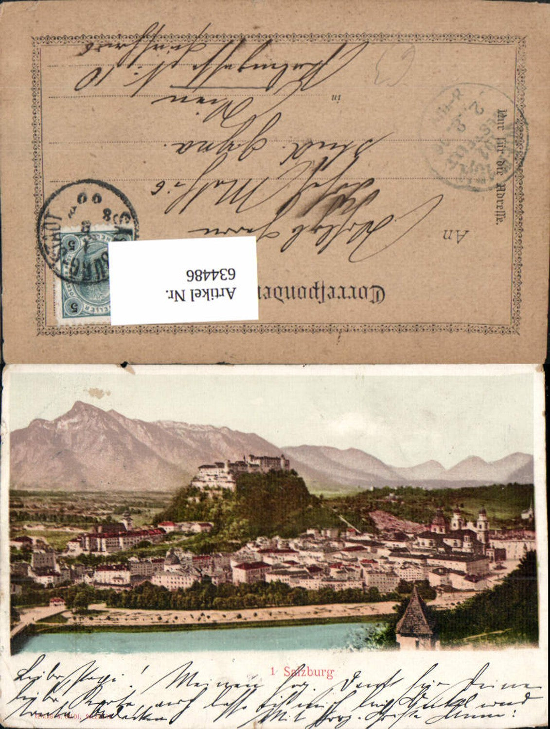 634486,Salzburg Ansicht m. Festung Hohensalzburg