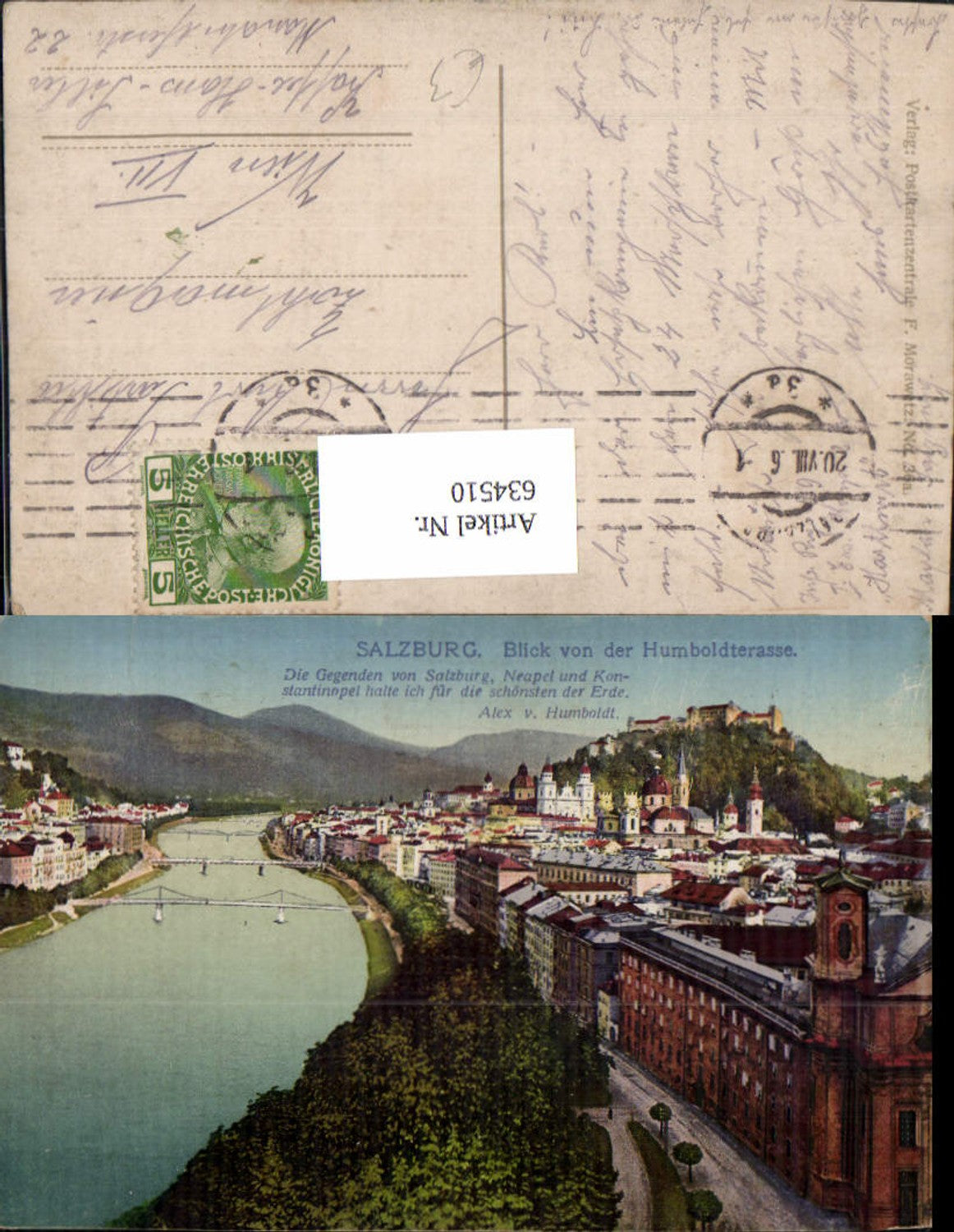 634510, Salzburg Blick vd Humboldterrasse