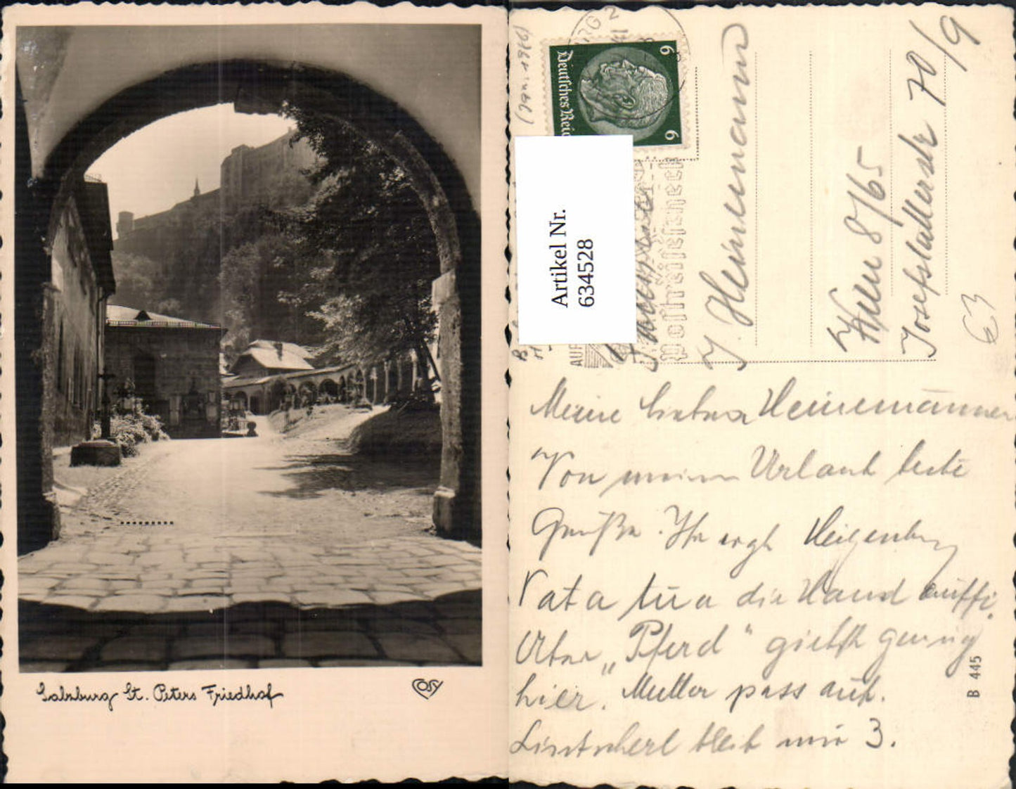 634528,Foto Ak Salzburg St Peters Friedhof pub Cosy