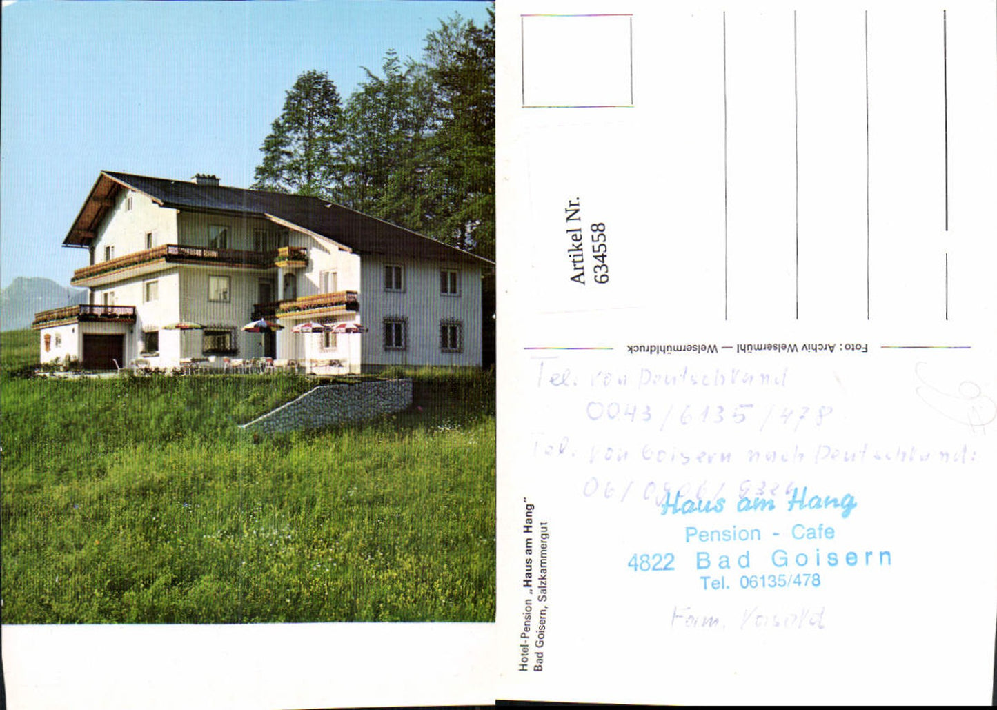 634558,Bad Goisern Hotel Pension Haus am Hang