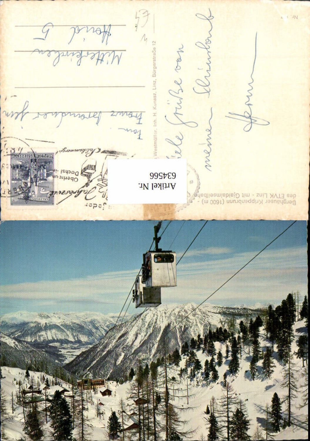 634566,Obertraun Gjaidalmseilbahn Seilbahn Gondel