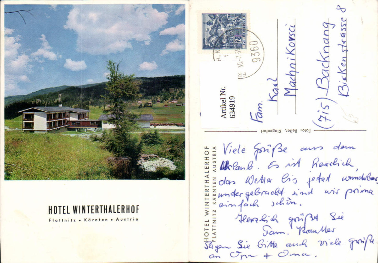 634919,Flattnitz Glödnitz Hotel Winterthalerhof