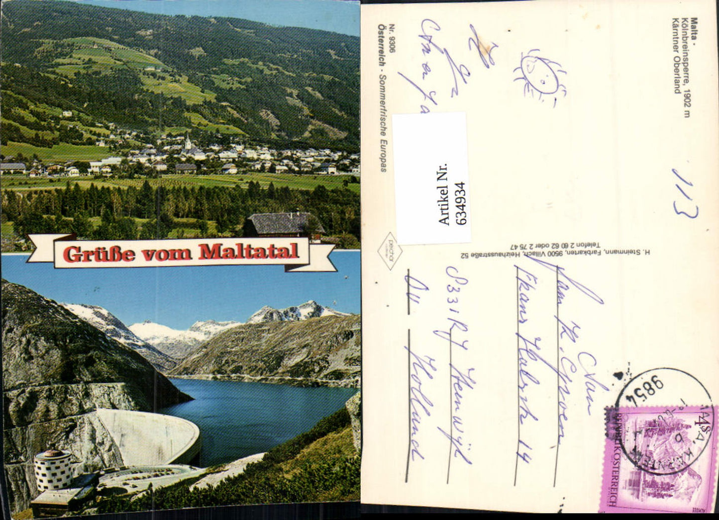 634934,Mehrbild Ak Maltatal Malta Kärnten Kölnbreinsperre Talsperre