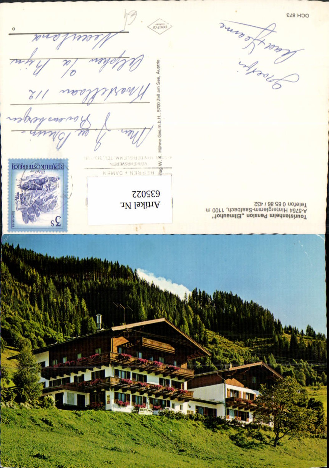 635022,Saalbach-Hinterglemm Touristenheim Pension Ellmauhof