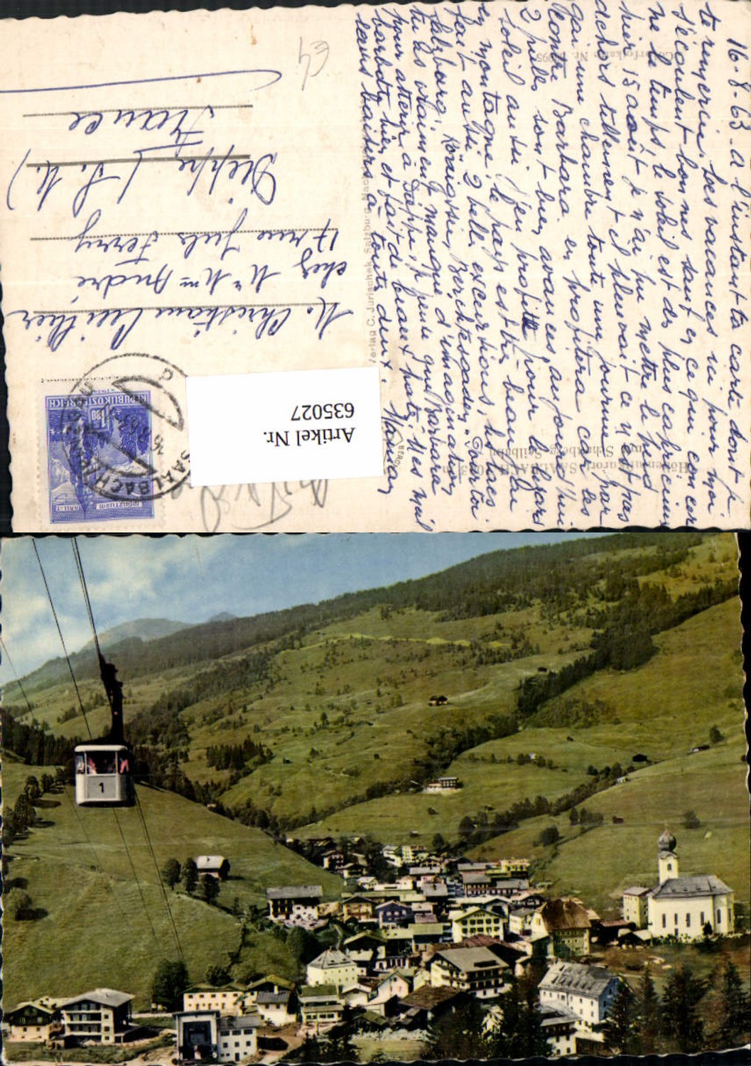635027,Saalbach-Hinterglemm Schattberg-Seilbahn Seilbahn Gondel