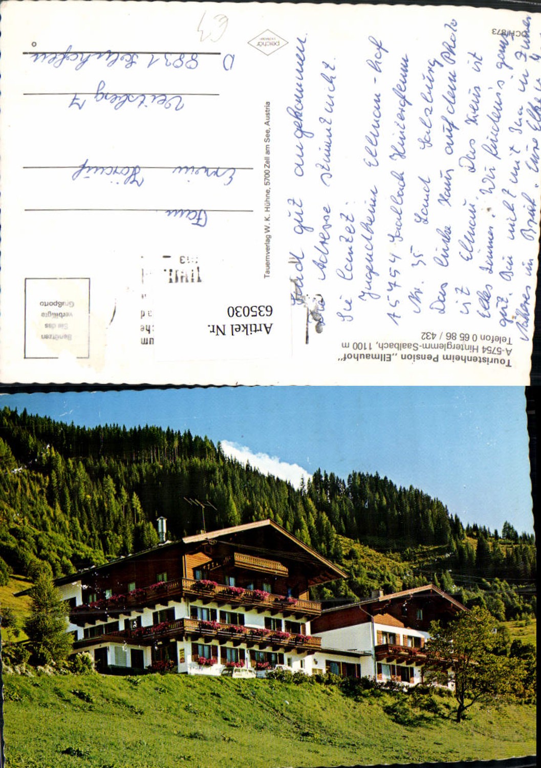 635030,Hinterglemm Saalbach-Hinterglemm Touristenheim Pension Ellmauhof