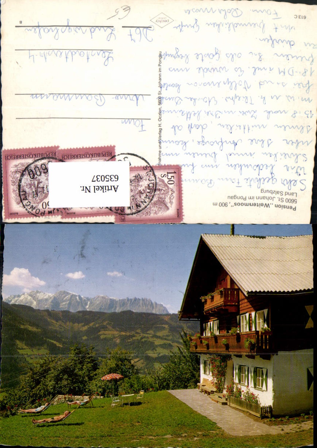 635037, St. Johann im Pongau, Pension Weitenmoos