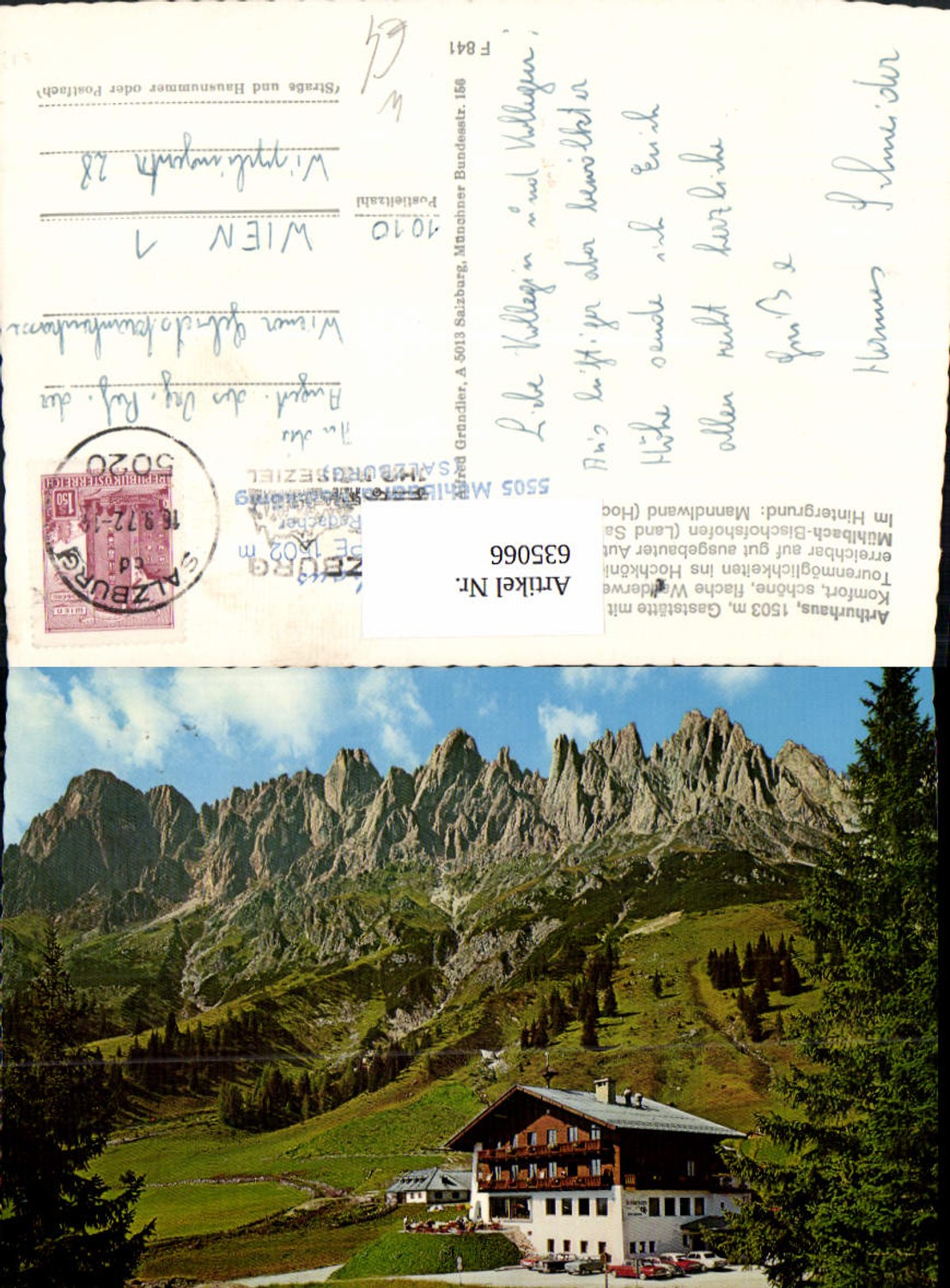 635066, Mühlbach am Hochkönig, Mitterbergalpe, Arthurhaus