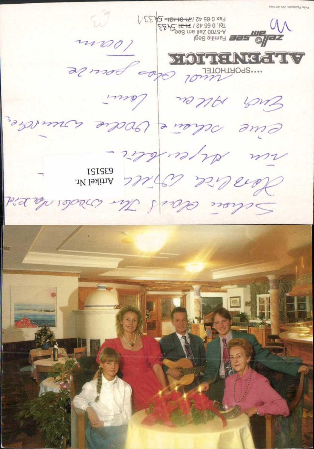 635151,Zell a. See Sporthotel Alpenblick Familie Segl