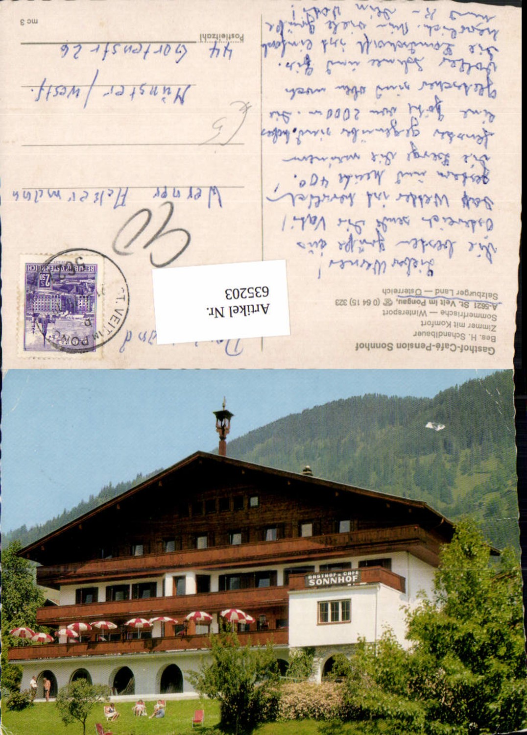 635203, St. Veit im Pongau Gasthof Pension Sonnhof