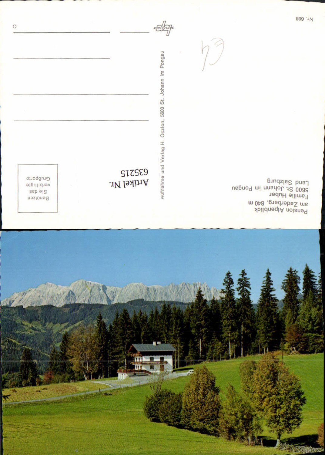 635215, St. Johann im Pongau, Pension Alpenblick