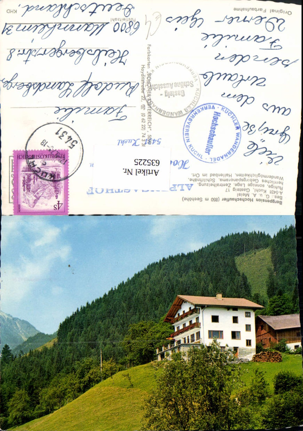 635225,Kuchl Bergpension Hochschaufler