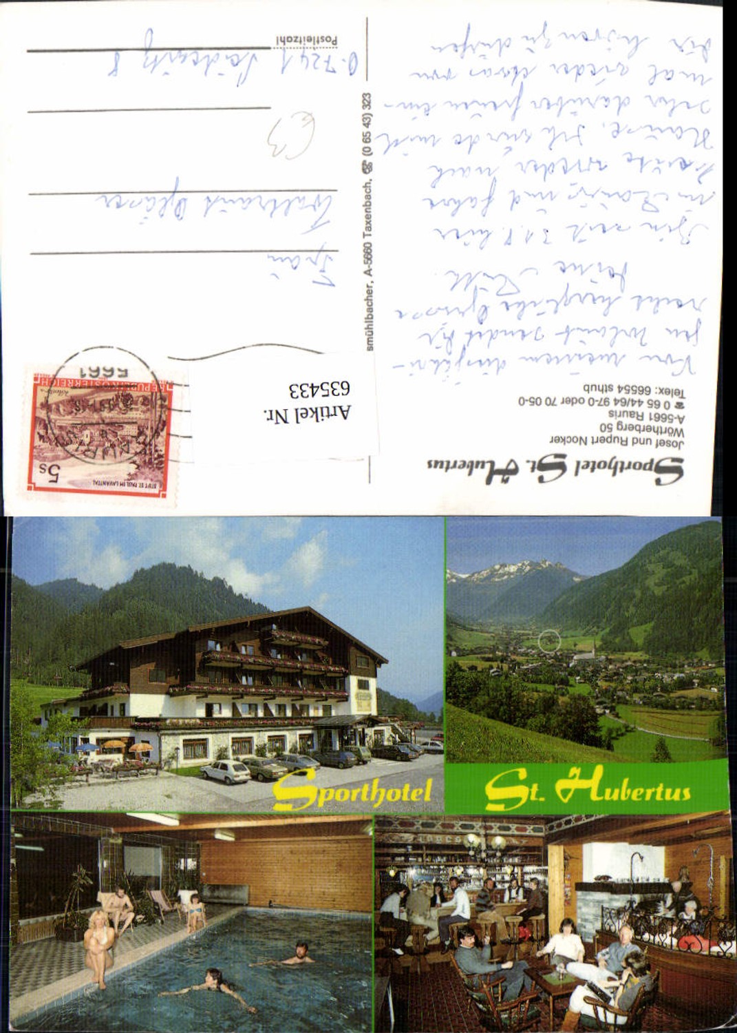 635433,Mehrbild Ak Rauris Sporthotel St Hubertus