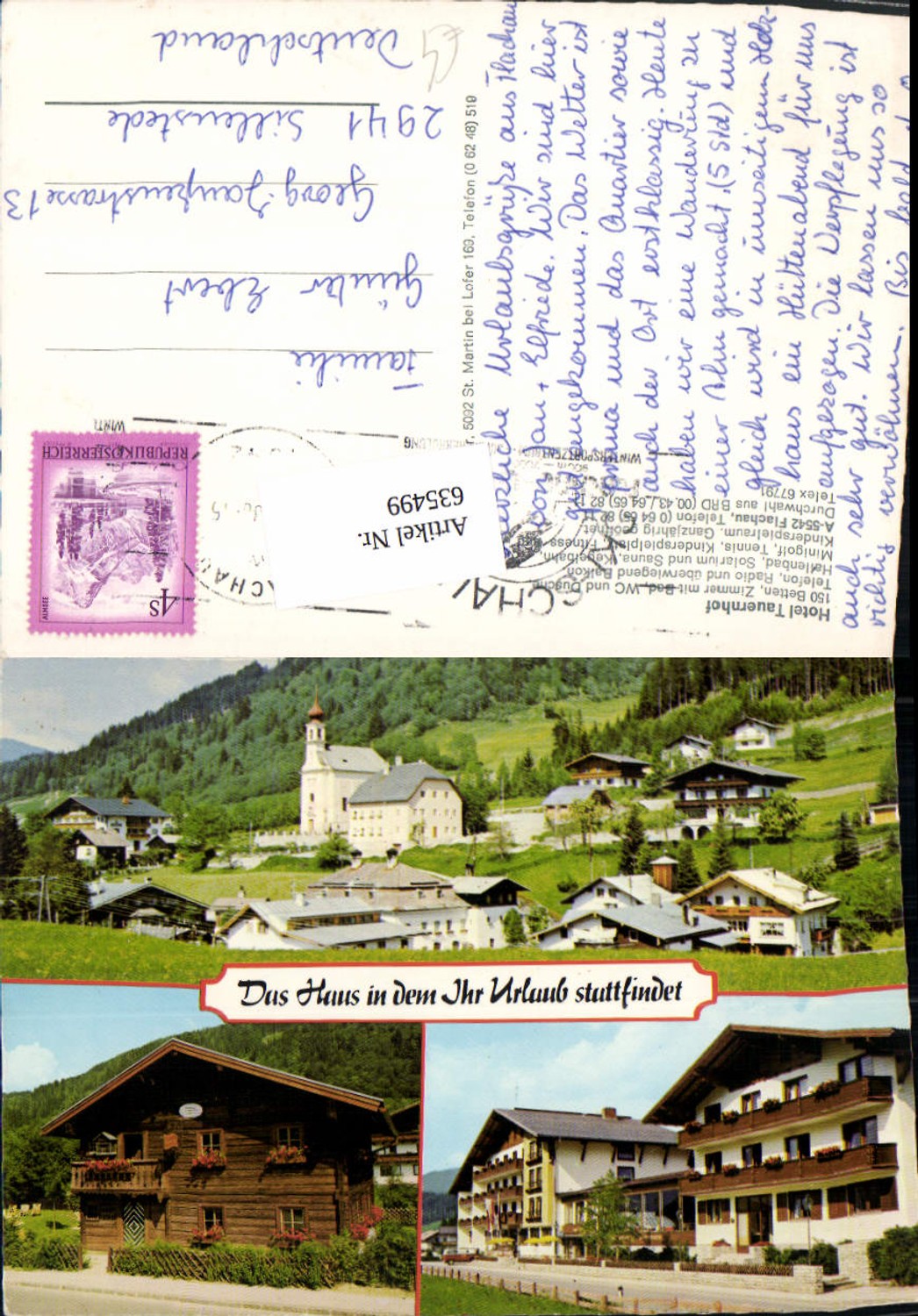 635499,Multi-image Ak Flachau Hotel Tauernhof