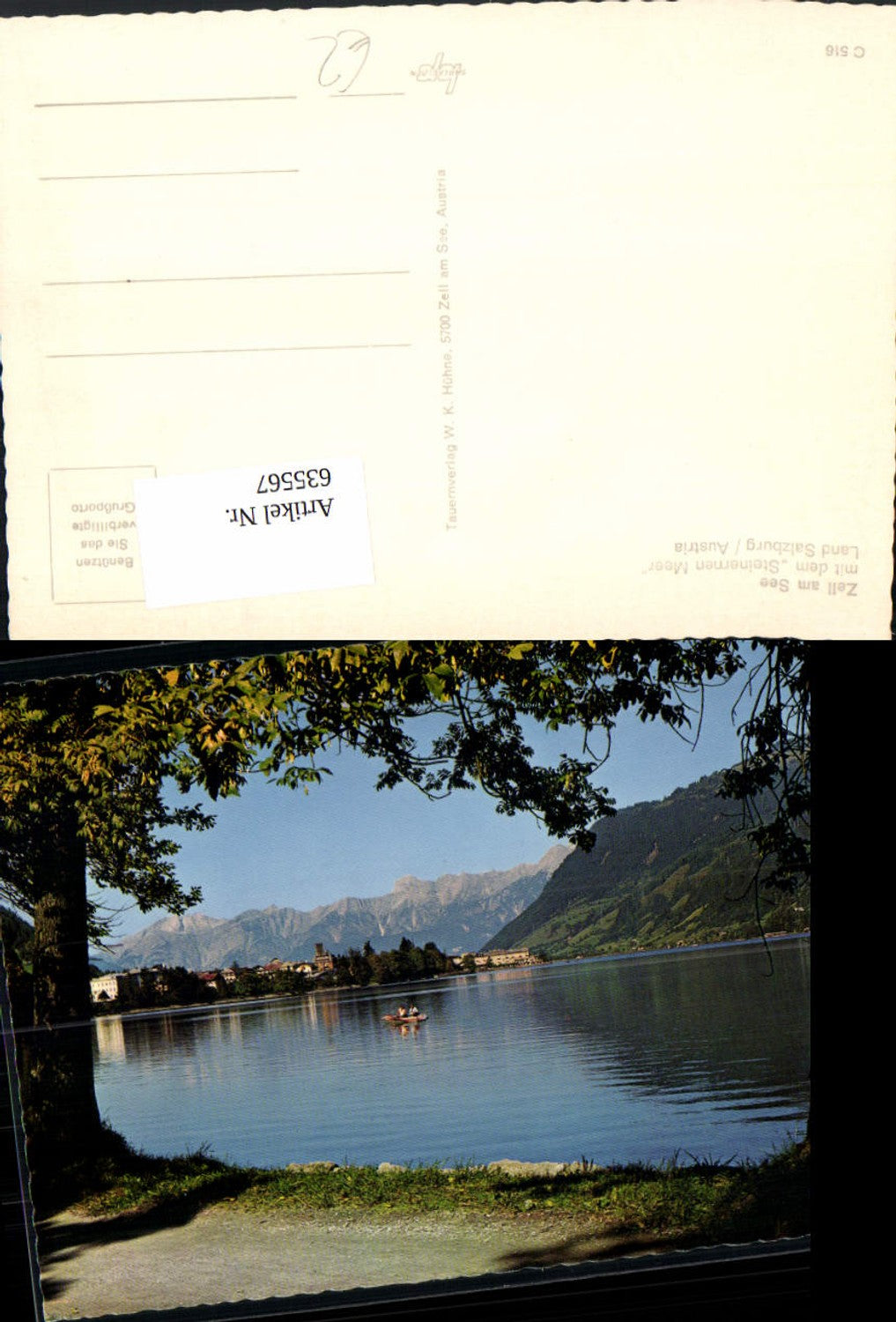 635567,Zell a. See m. d. Steinernen Meer Ruderboot Boot