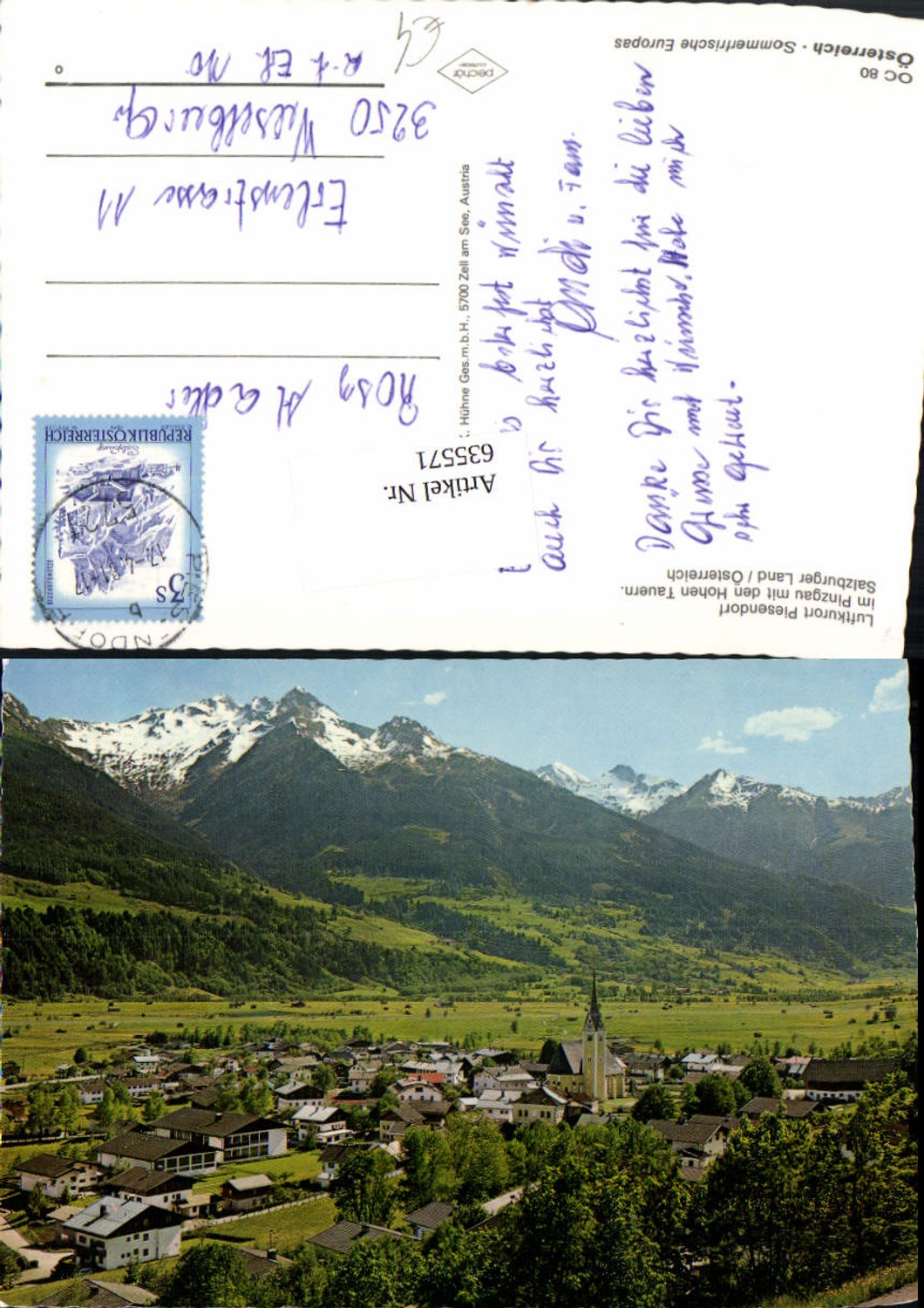 635571,Piesendorf i. Pinzgau m. Hohen Tauern