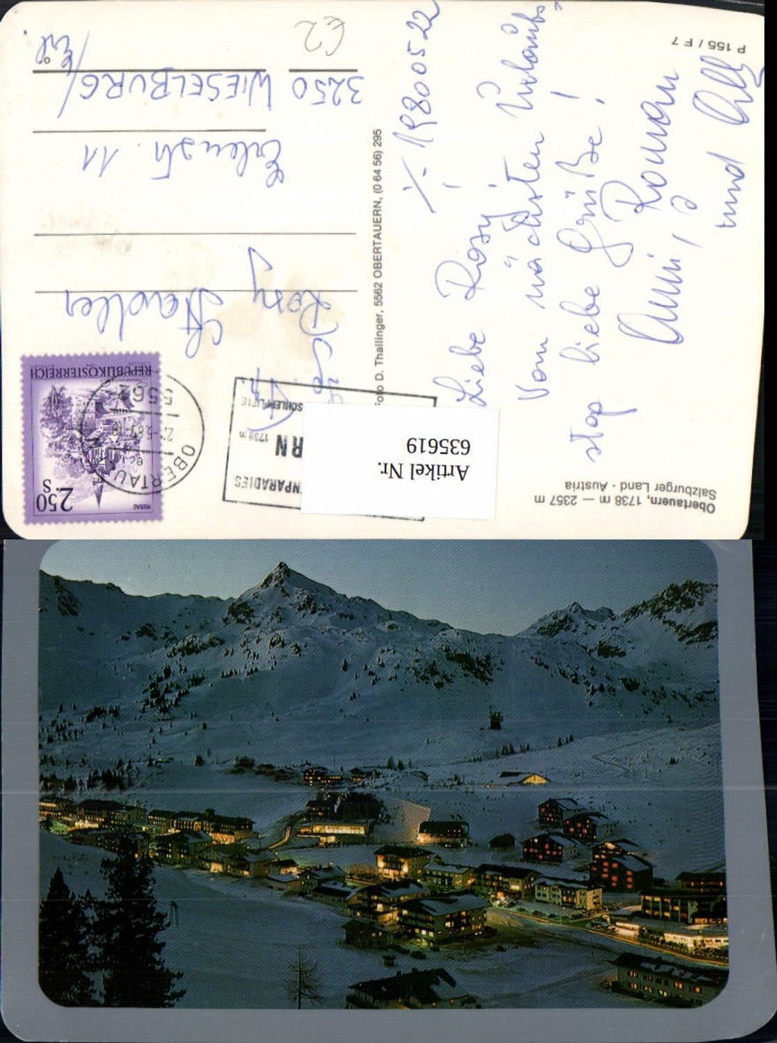 635619, Obertauern Winter view at night