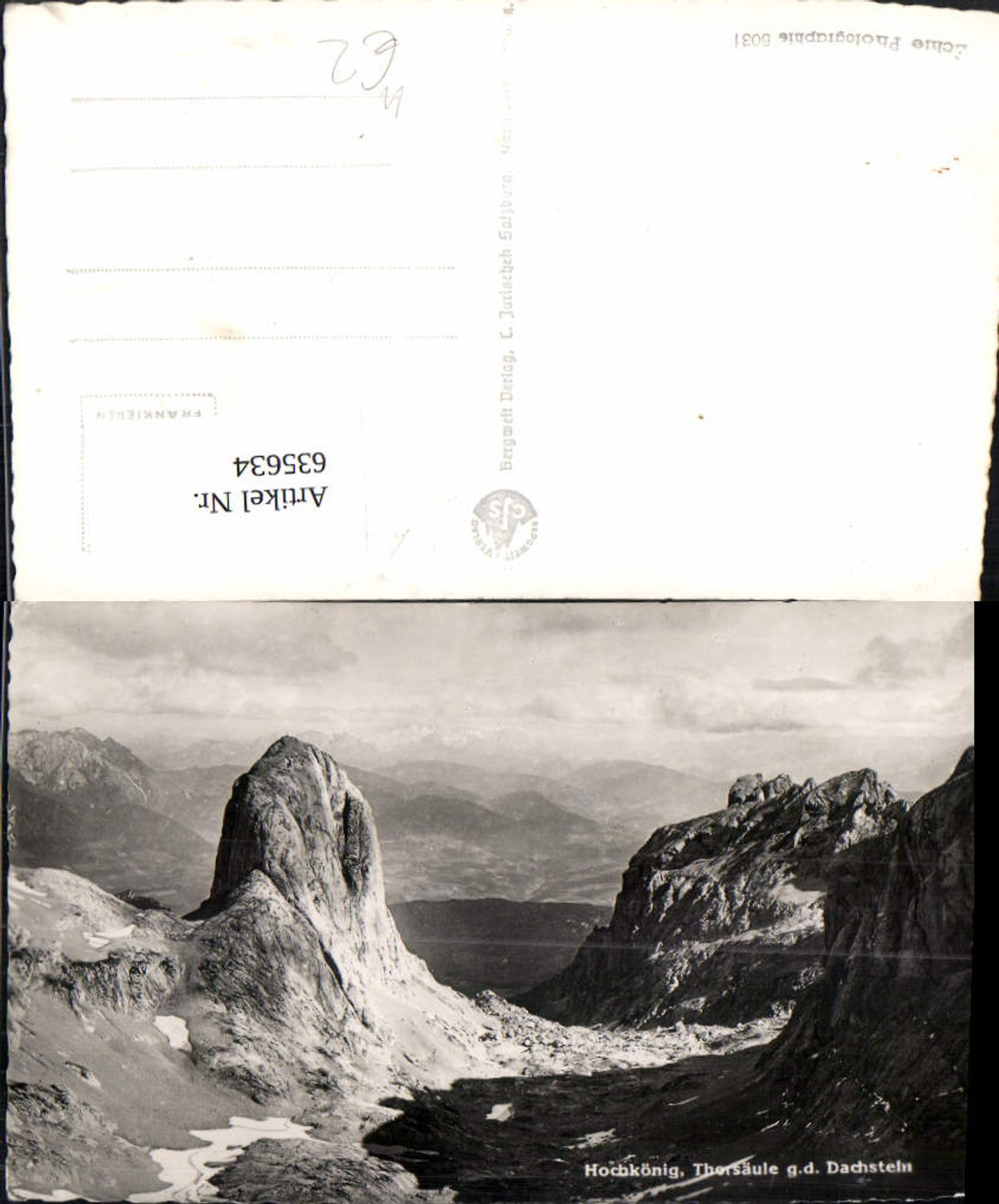 635634, Photo Ak Hochkönig Thorsäule gd Dachstein Mühlbach am Hochkönig