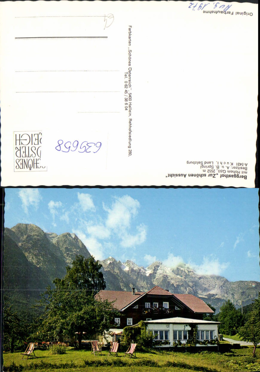 635658,Kuchl Berggasthof Zur schönen Aussicht