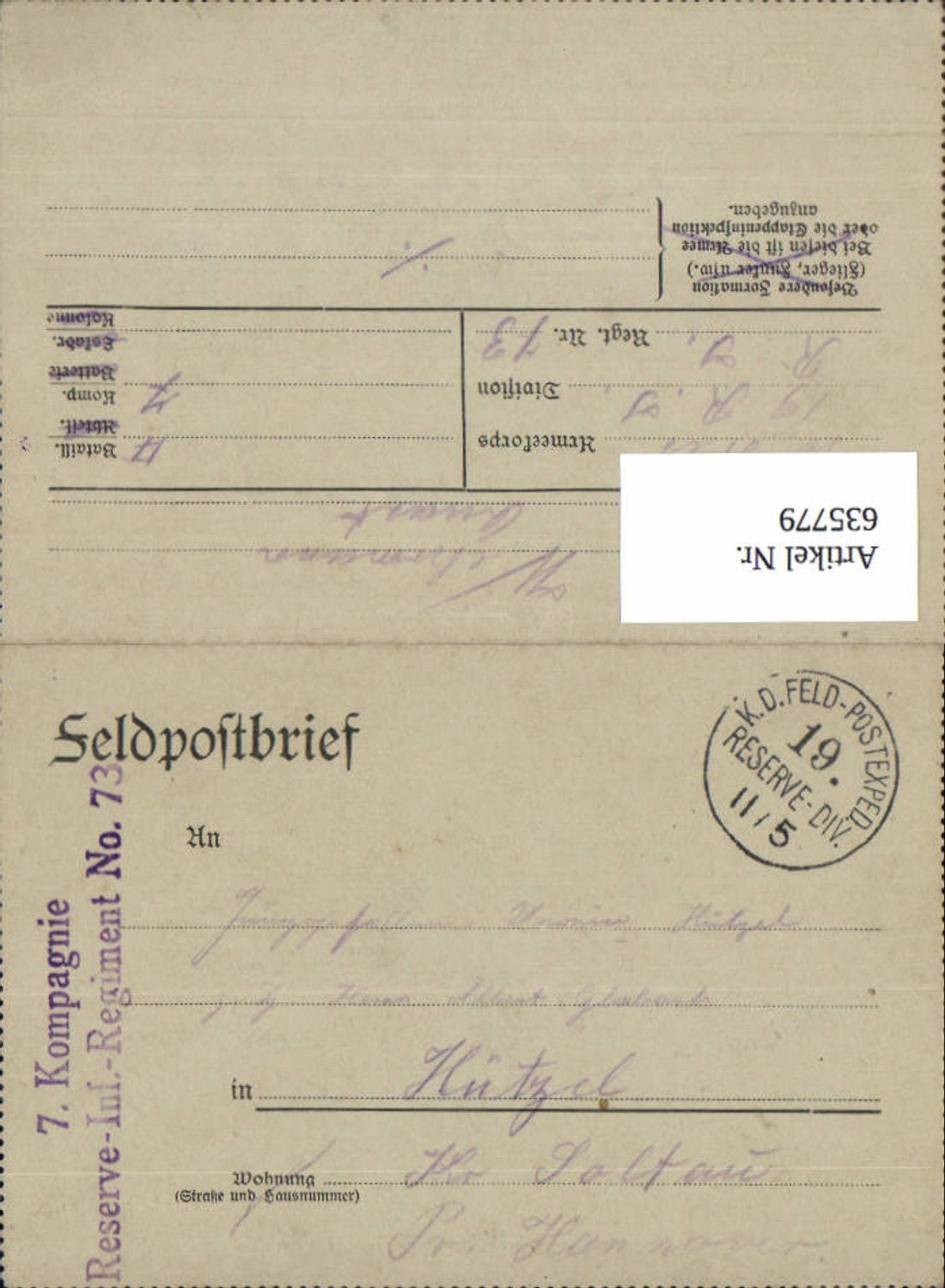 Alte Ansichtskarte – Old Postcard
